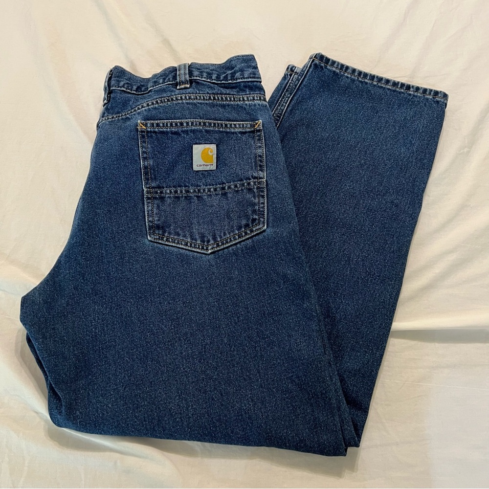 Carhartt Men's Relaxed Fit Jeans 38×32 – Rugged, Comfortable, Durable